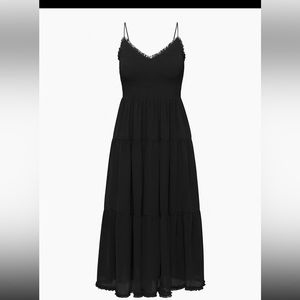 Aritzia/Wilfred black chiffon dress, size small.  EUC.